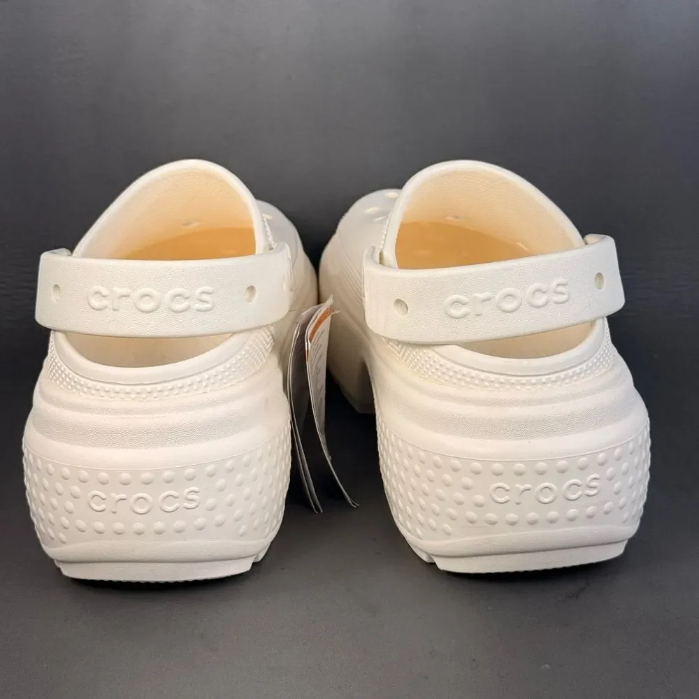 Unisex Crocs Stomp Clogs in Off White Icon Comfort men’s size 10 (women’s 12)